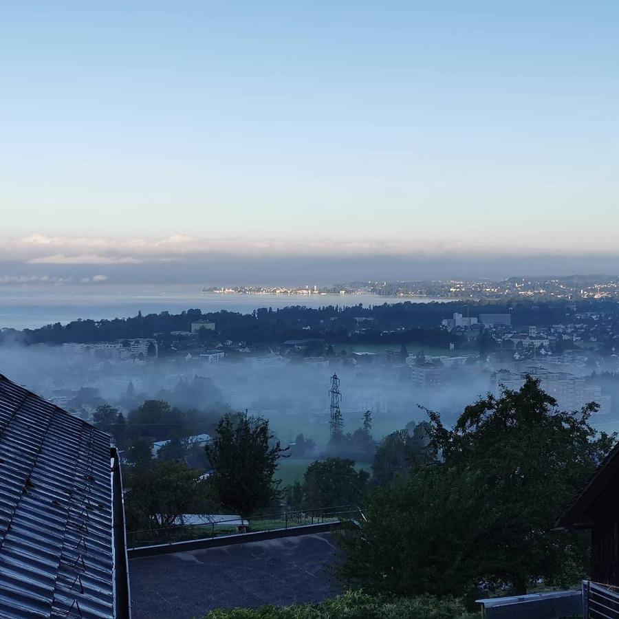 Ferienwohnung Außergewöhnliches Loft am Pfänderhang mit Seeblick Lochau Exterior foto